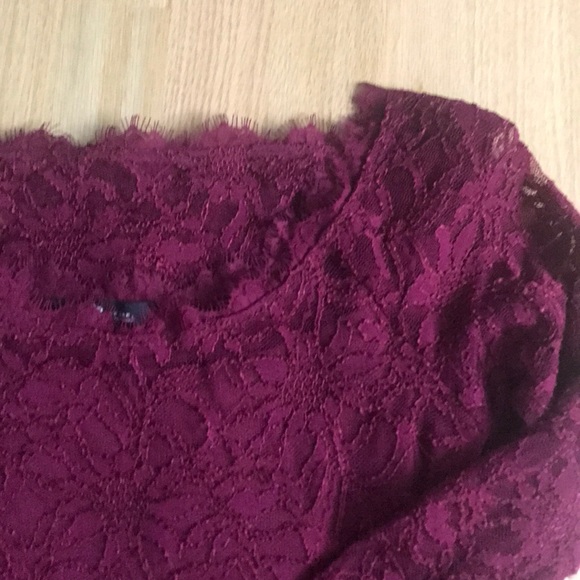 Jump Apparel Burgundy Lace Dress - Picture 4 of 5